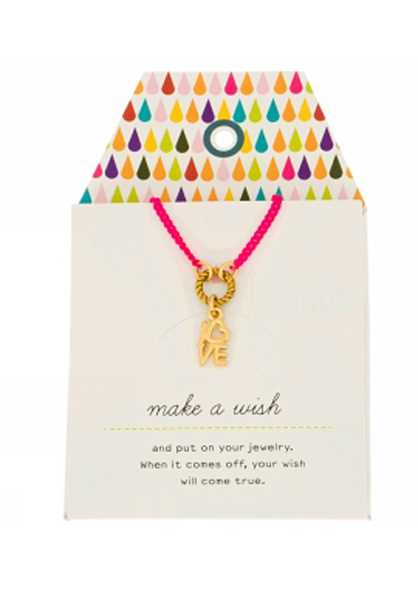 Mint Love Neon Chain Moda Necklace - Rosa Donna Moda Necklace (M8274)